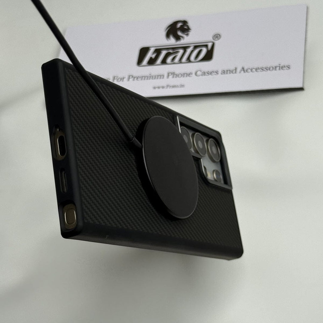 FRATO Samsung S24U Samsung Galaxy S24 Ultra Premium Carbon Fiber Texture Case Cover