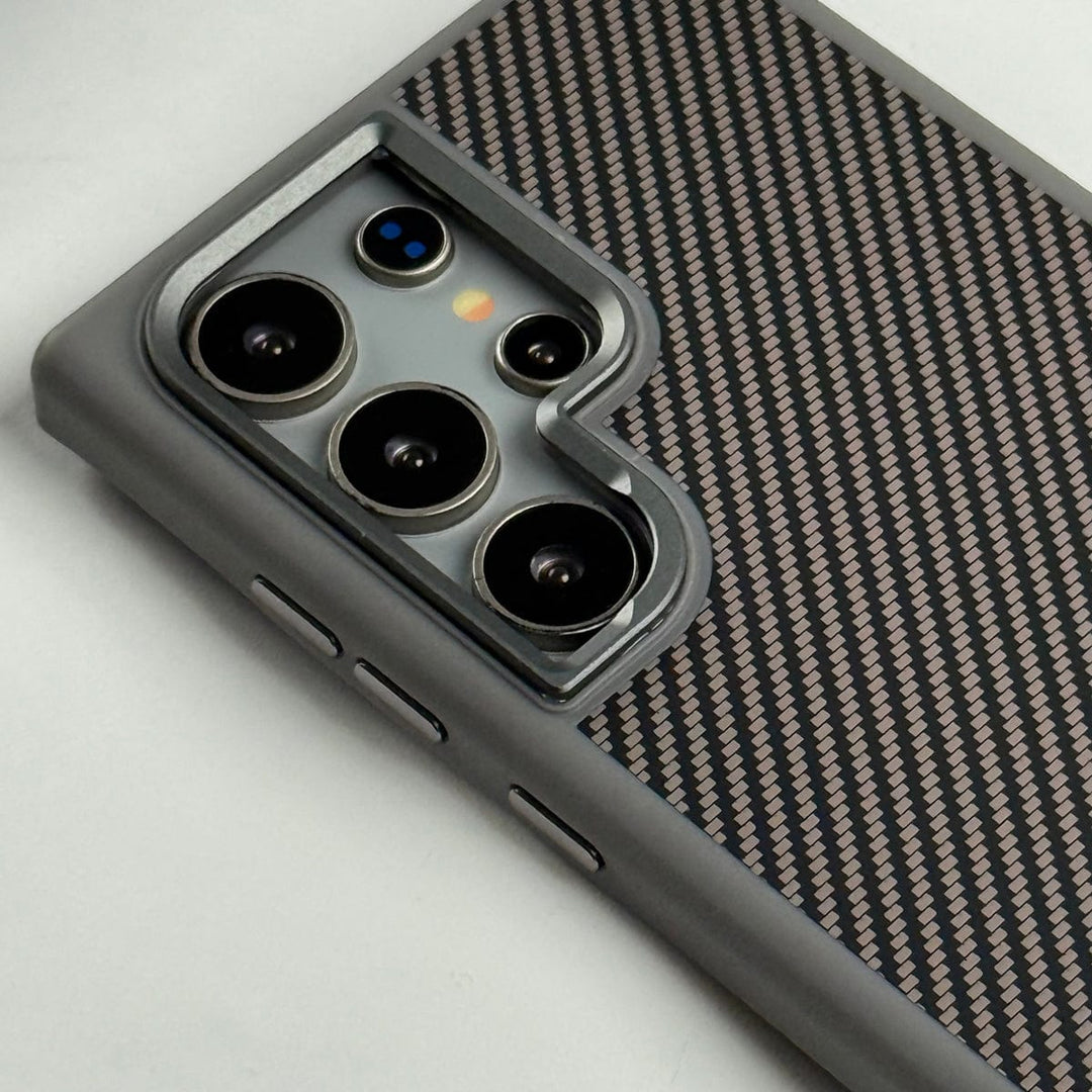 FRATO Samsung S24U Samsung Galaxy S24 Ultra Premium Carbon Fiber Texture MagSafe Magnetic Case Cover