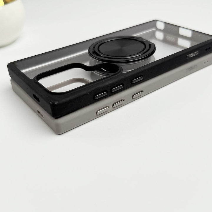 FRATO Samsung S24U Samsung Galaxy S24 Ultra Rotating Metal Ring Stand Cover