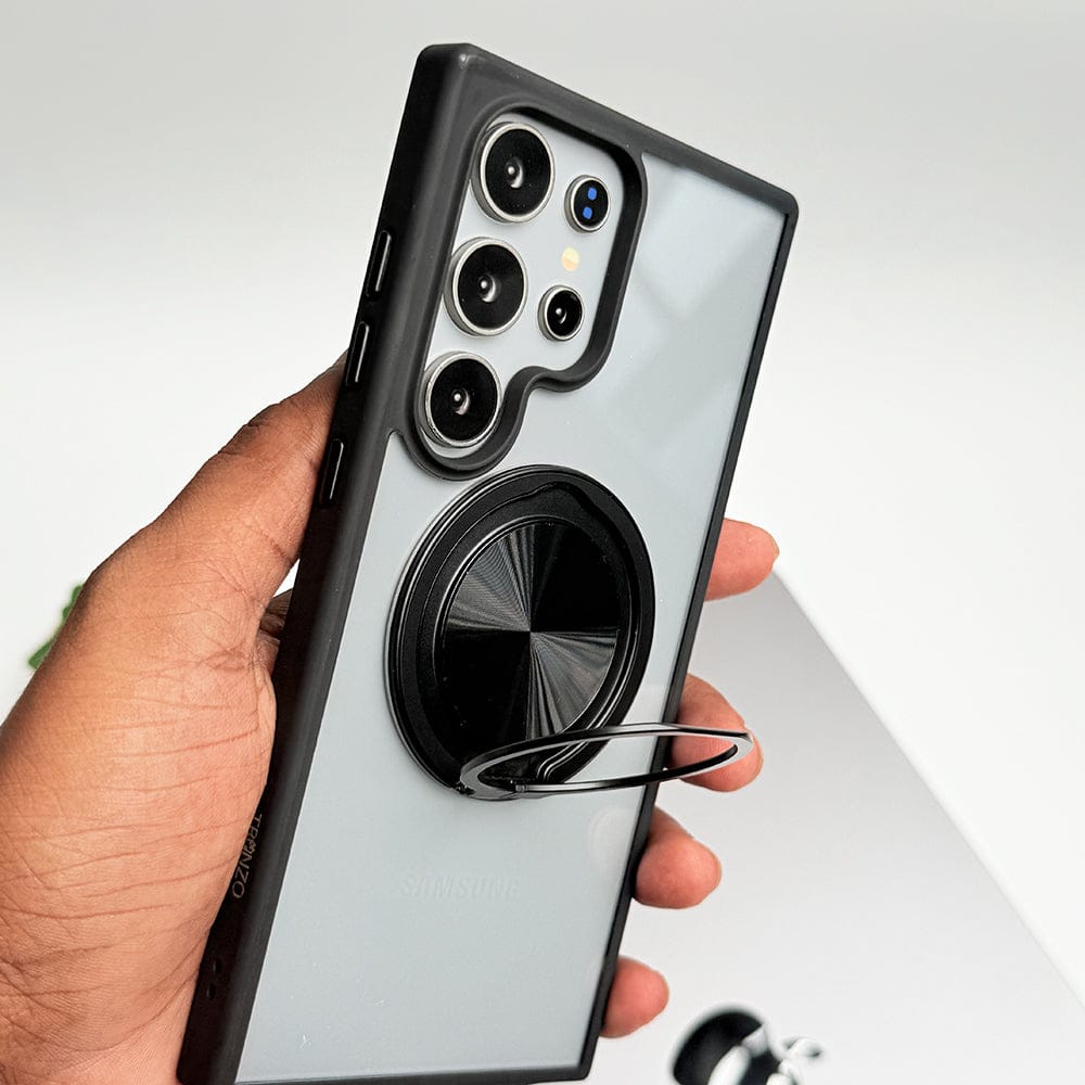 FRATO Samsung S24U Samsung Galaxy S24 Ultra Rotating Metal Ring Stand Cover