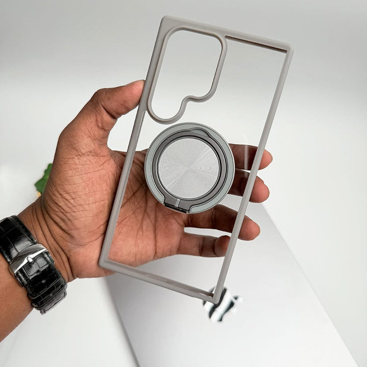 FRATO Samsung S24U Samsung Galaxy S24 Ultra Rotating Metal Ring Stand Cover