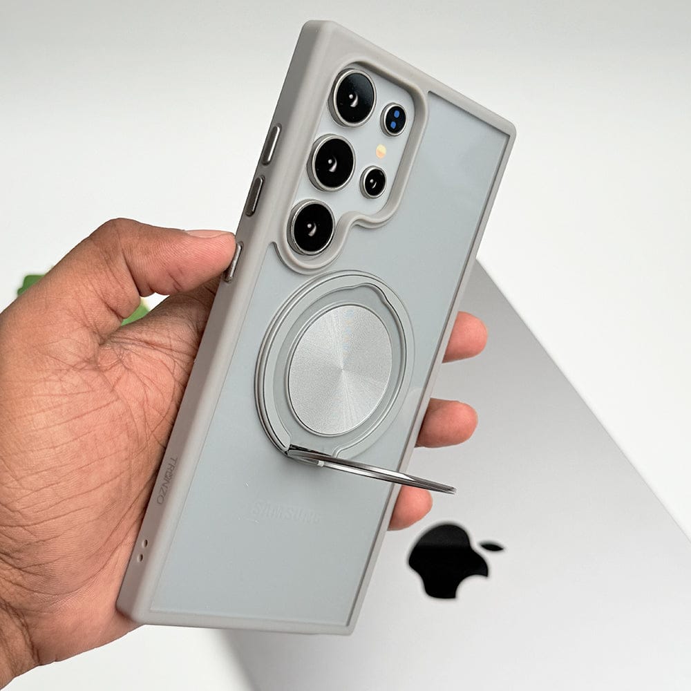 FRATO Samsung S24U Samsung Galaxy S24 Ultra Rotating Metal Ring Stand Cover