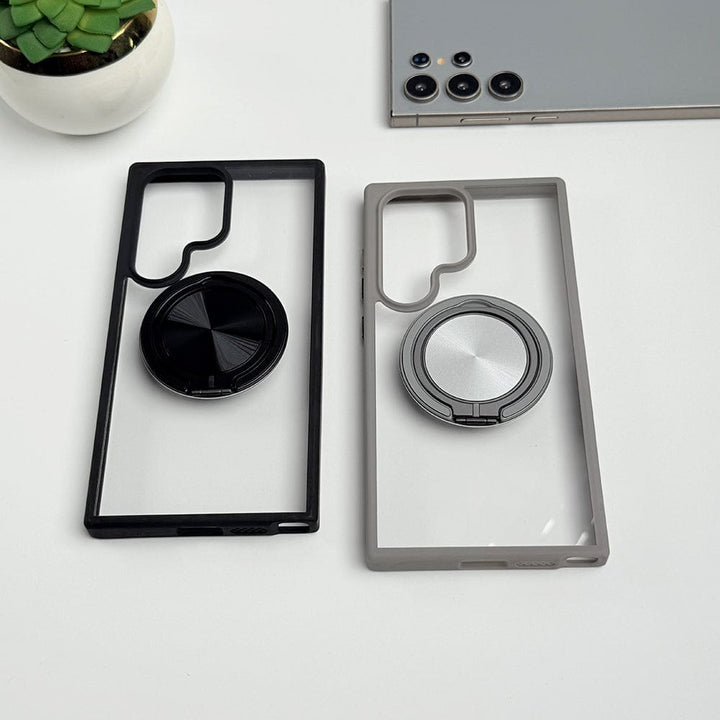 FRATO Samsung S24U Samsung Galaxy S24 Ultra Rotating Metal Ring Stand Cover