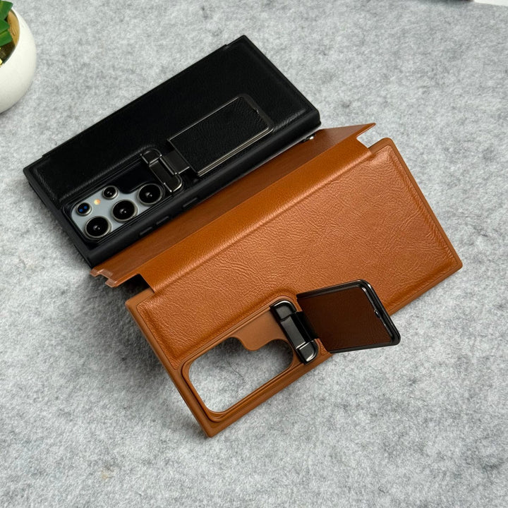 FRATO Samsung S24U Samsung Galaxy Ultra Series Flip Case With Metal Camera Stand