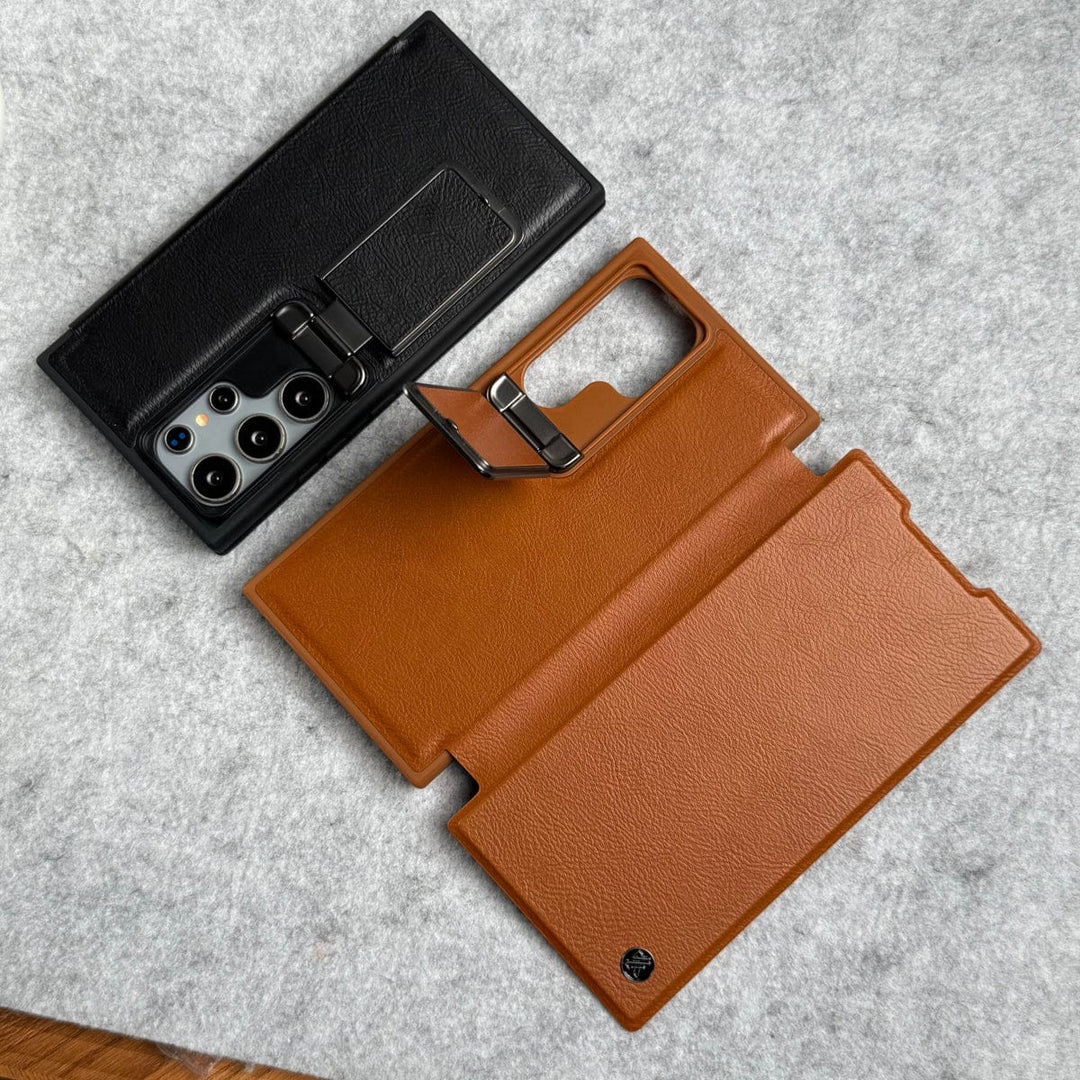 FRATO Samsung S24U Samsung Galaxy Ultra Series Flip Case With Metal Camera Stand