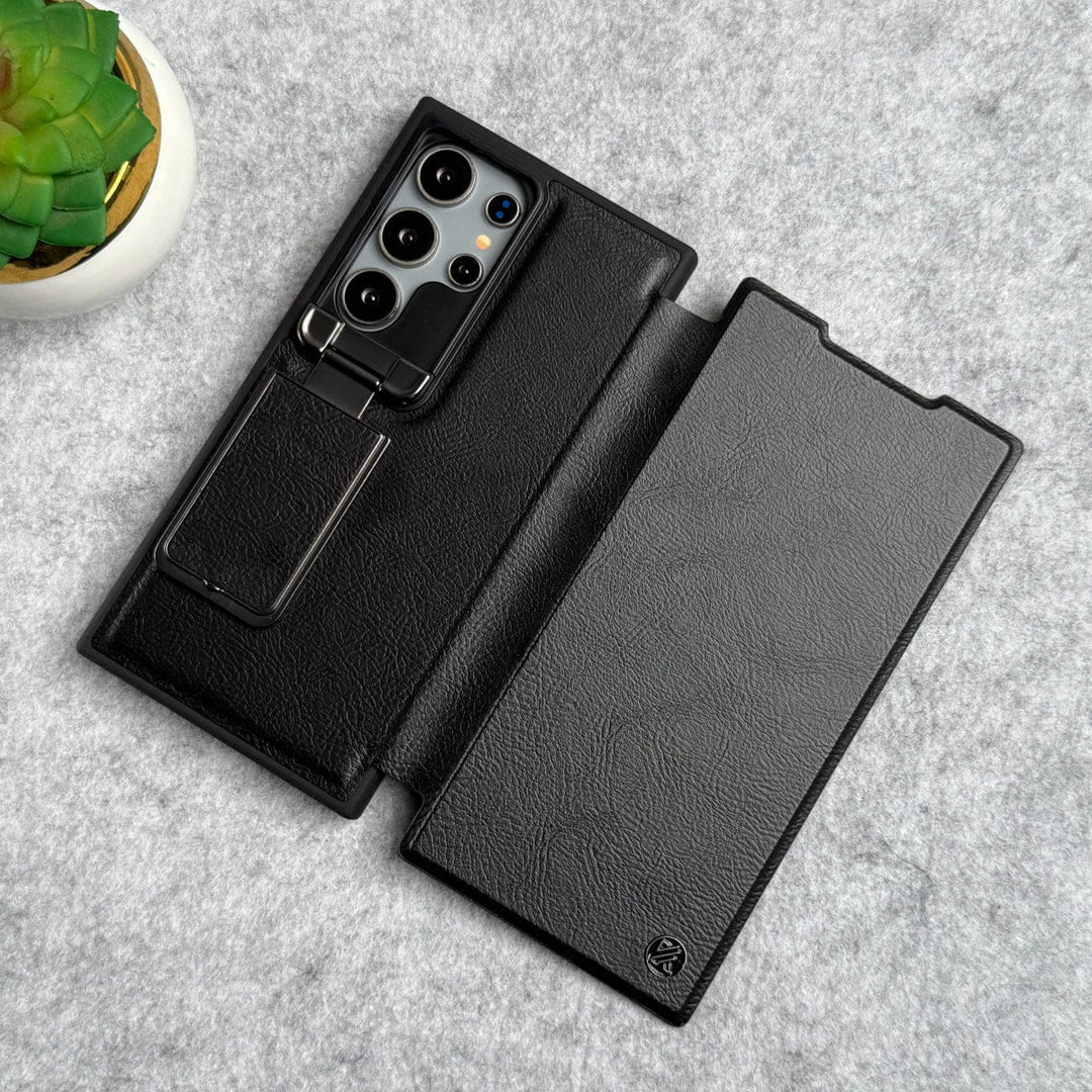 FRATO Samsung S24U Samsung Galaxy Ultra Series Flip Case With Metal Camera Stand