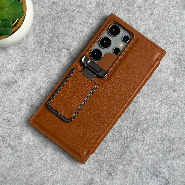 FRATO Samsung S24U Samsung Galaxy Ultra Series Flip Case With Metal Camera Stand