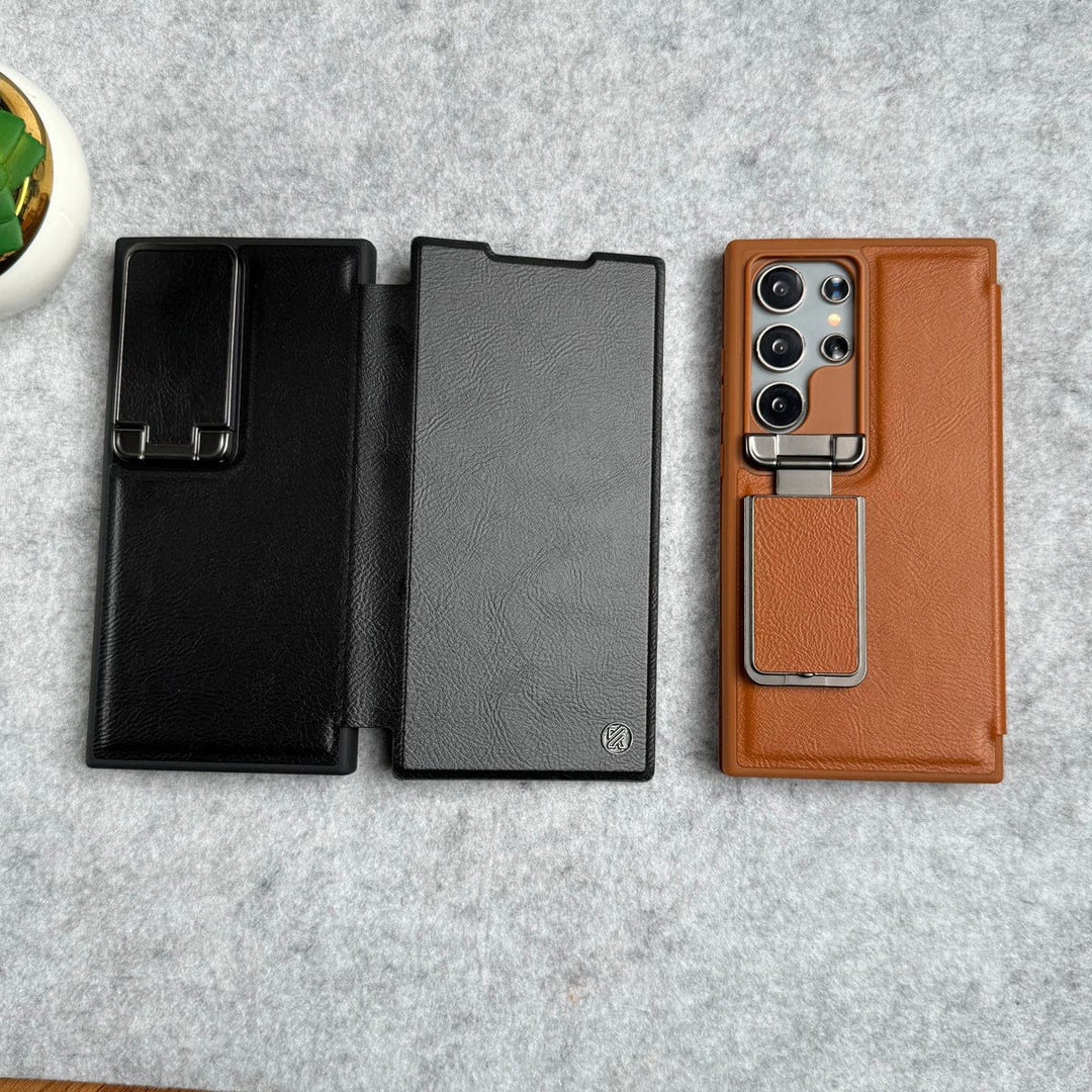 FRATO Samsung S24U Samsung Galaxy Ultra Series Flip Case With Metal Camera Stand