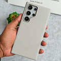 Samsung Galaxy S24 Ultra Full Leather Case With Metal Alloy Camera Bumper