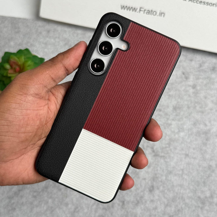 FRATO Samsung S25 Black Strip Galaxy S25 Classic Three Colors Shade Case Cover