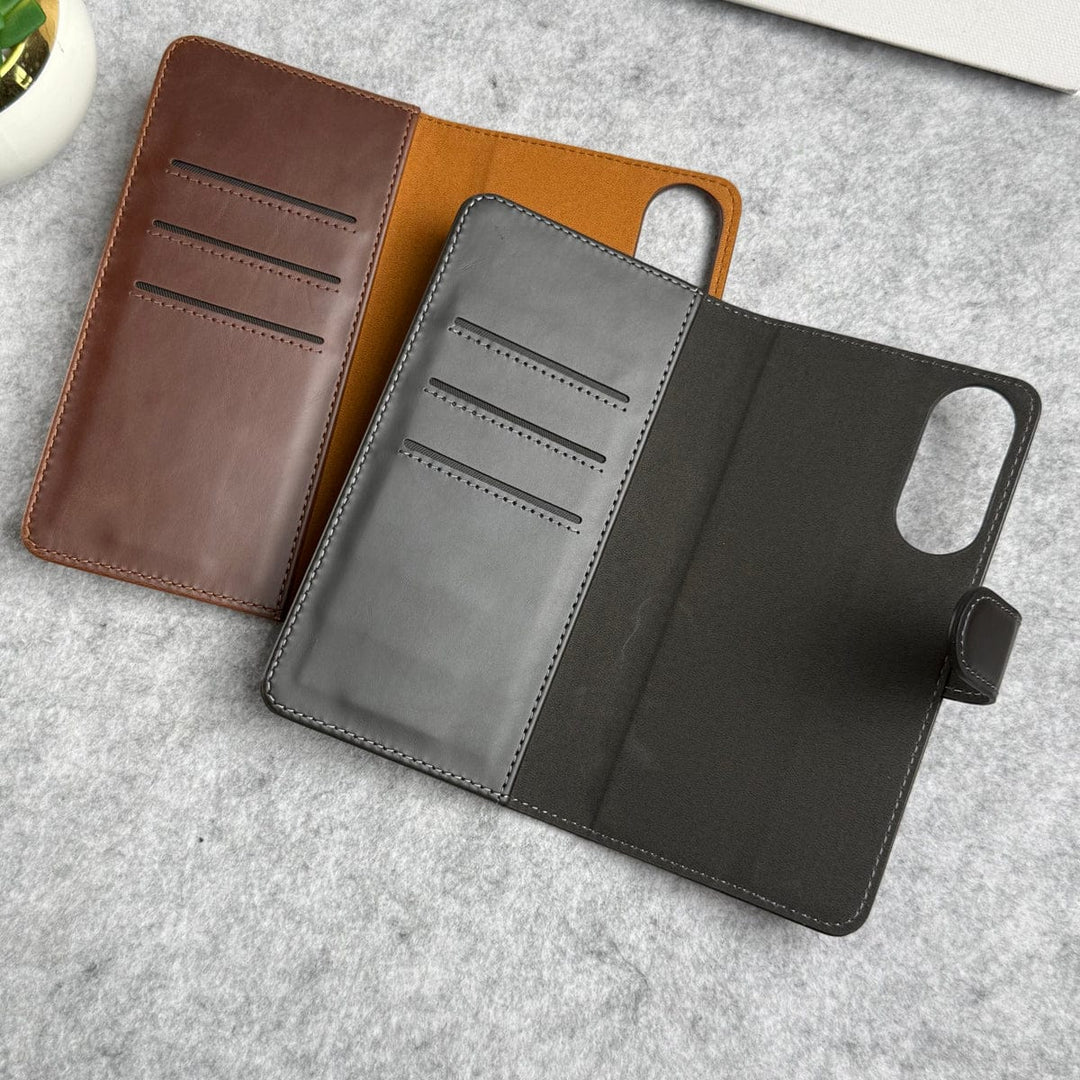 FRATO Samsung S25 Edge Samsung Galaxy S25 Edge Leather Flip 2 in 1 Detachable Front and Back Wallet Case Cover