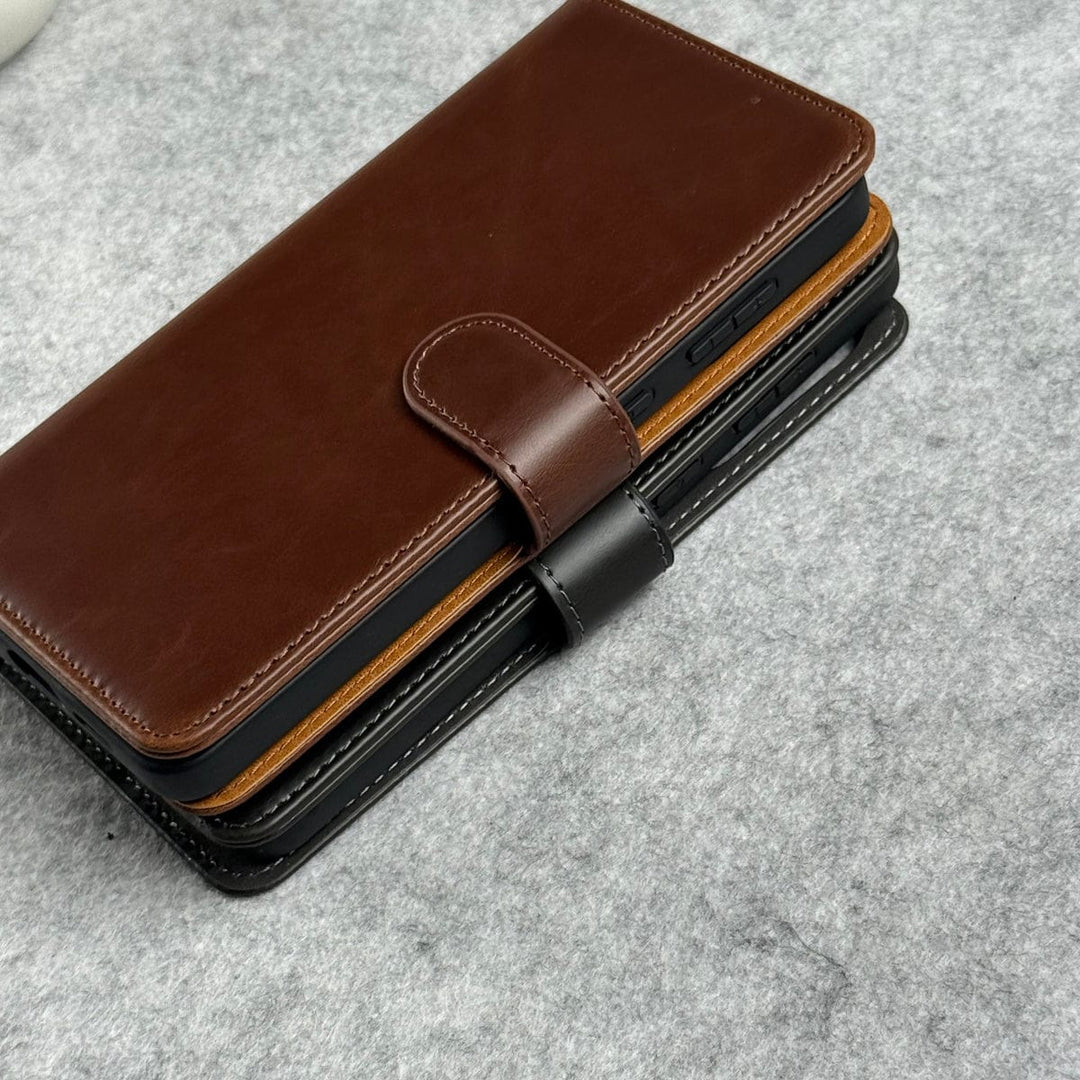 FRATO Samsung S25 Edge Samsung Galaxy S25 Edge Leather Flip 2 in 1 Detachable Front and Back Wallet Case Cover