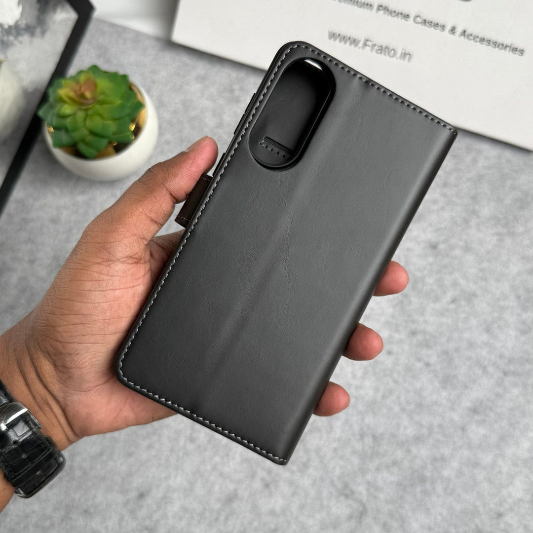 FRATO Samsung S25 Edge Samsung Galaxy S25 Edge Leather Flip 2 in 1 Detachable Front and Back Wallet Case Cover