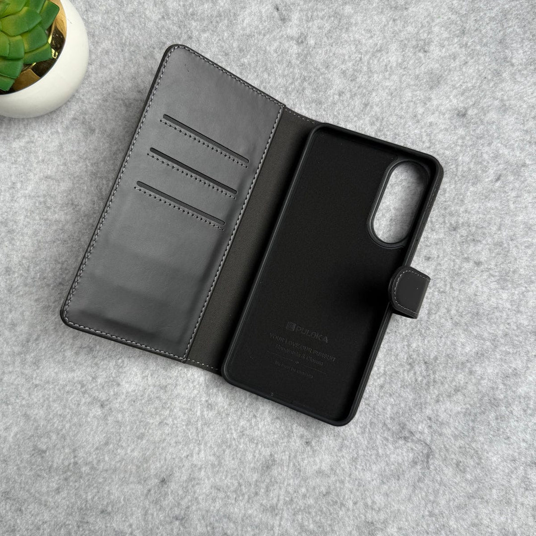 FRATO Samsung S25 Edge Samsung Galaxy S25 Edge Leather Flip 2 in 1 Detachable Front and Back Wallet Case Cover