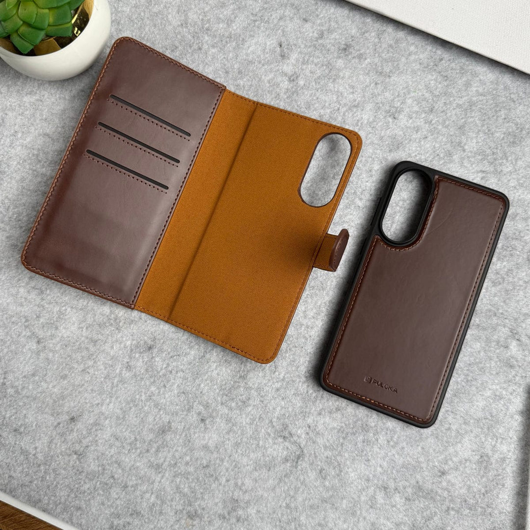 FRATO Samsung S25 Edge Samsung Galaxy S25 Edge Leather Flip 2 in 1 Detachable Front and Back Wallet Case Cover