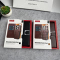 Samsung Galaxy S25 Edge Leather Flip 2 in 1 Detachable Front and Back Wallet Case Cover