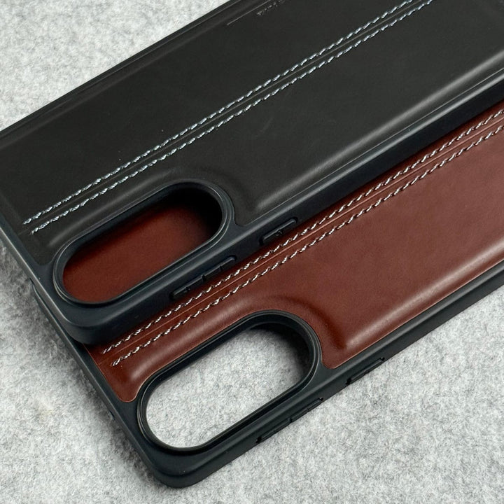 FRATO Samsung S25 Edge Samsung Galaxy S25 Edge PU Leather Middle Stitch Case Cover