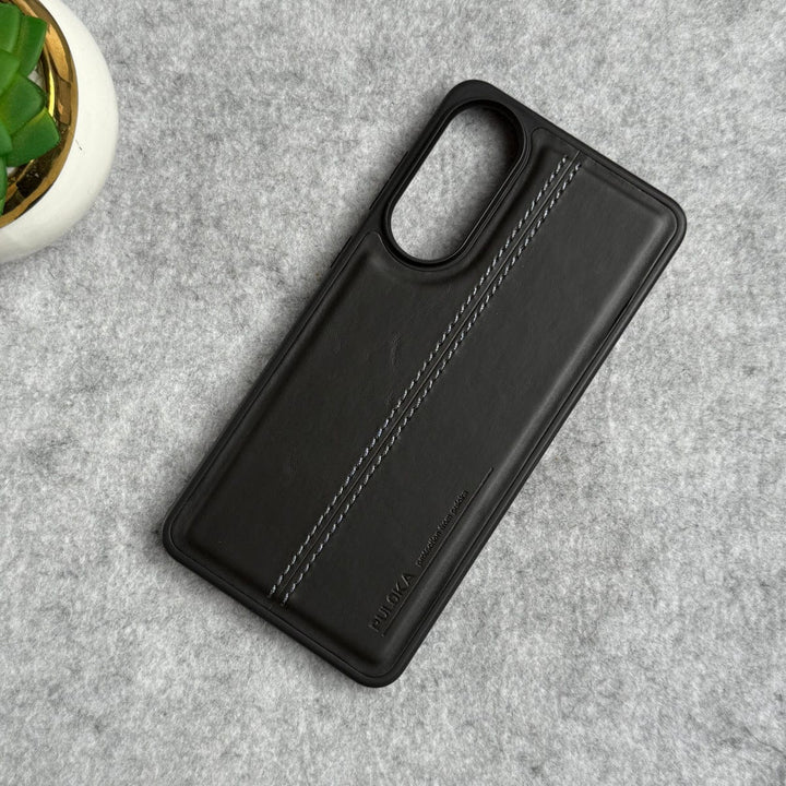 FRATO Samsung S25 Edge Samsung Galaxy S25 Edge PU Leather Middle Stitch Case Cover