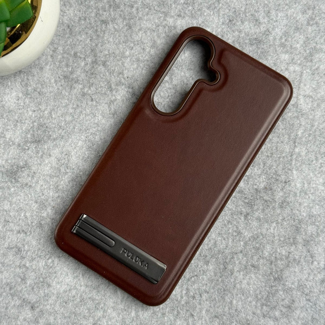 FRATO Samsung S25 Samsung Galaxy S25 Full PU Leather Inbuilt Stand Case Cover