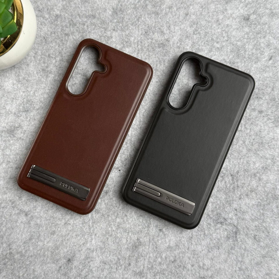 FRATO Samsung S25 Samsung Galaxy S25 Full PU Leather Inbuilt Stand Case Cover