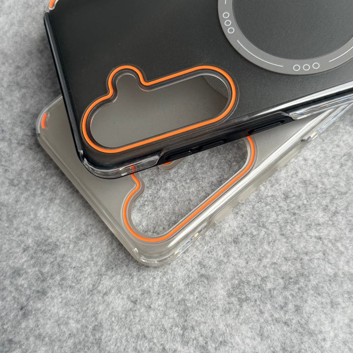 FRATO Samsung S25 Samsung Galaxy S25 Metallic Shine Armor Double Layer MagSafe Cover