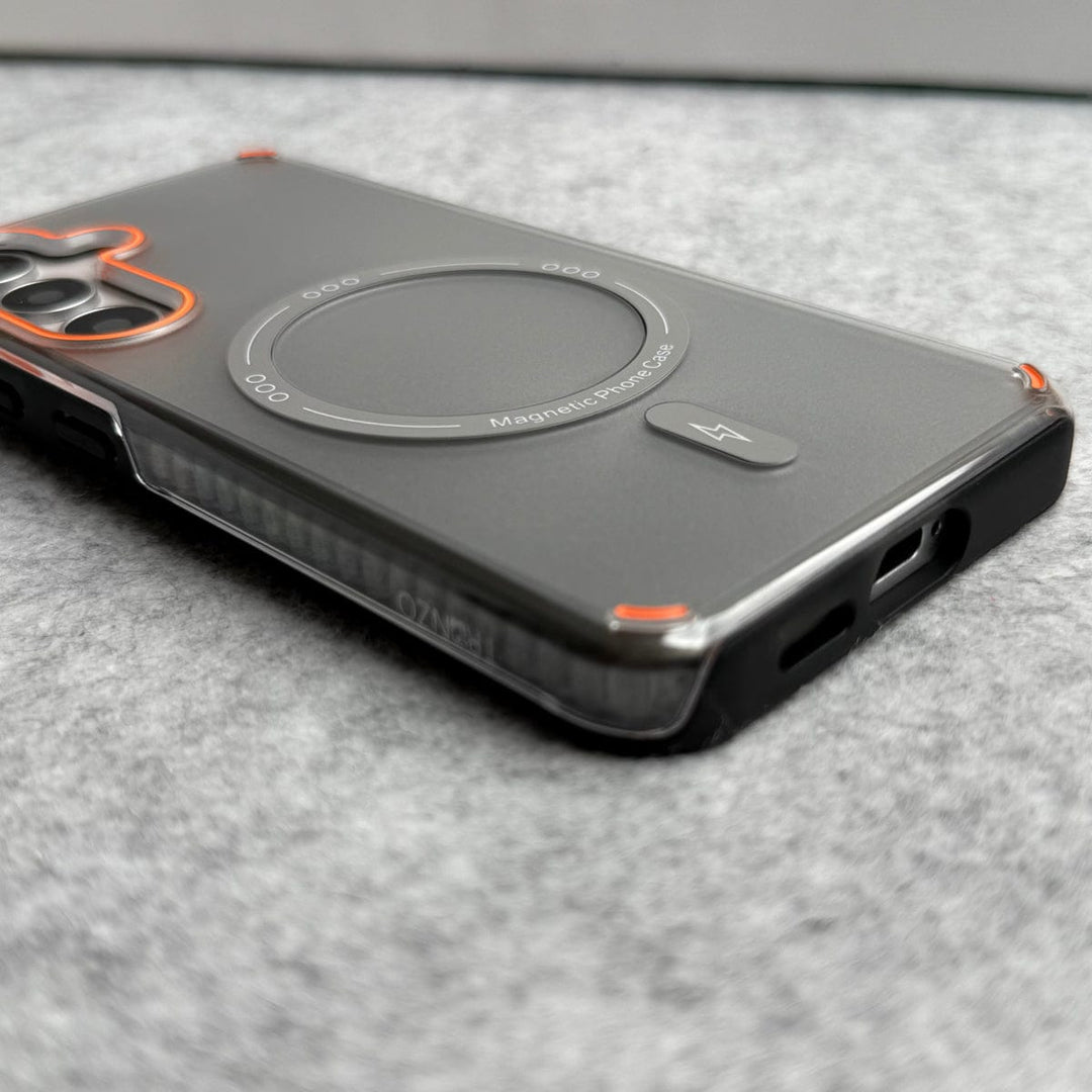 FRATO Samsung S25 Samsung Galaxy S25 Metallic Shine Armor Double Layer MagSafe Cover