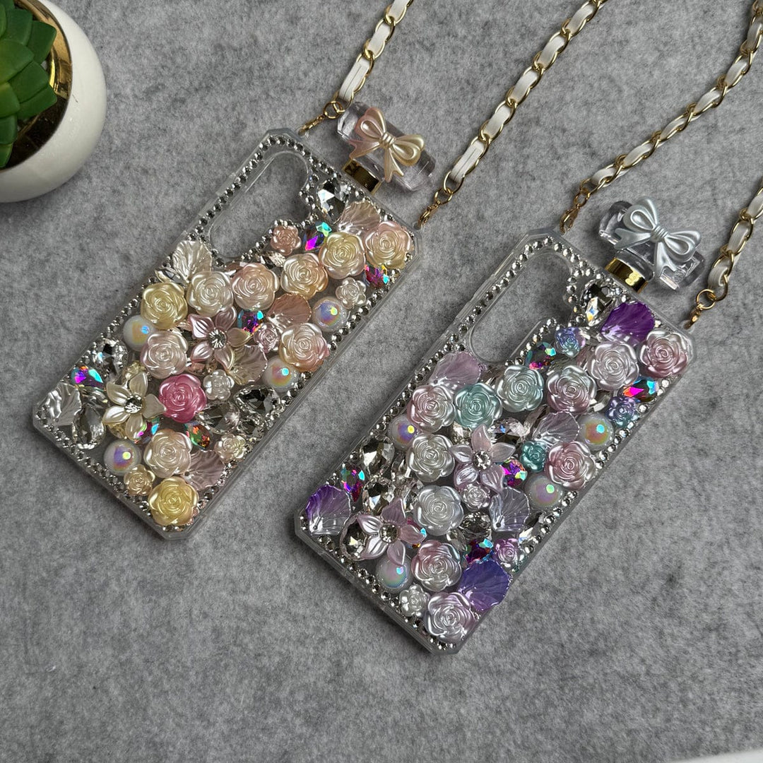 FRATO Samsung S25 Samsung Galaxy S25 Perfume Rhinestone Diamond Design Sling Girly Cover