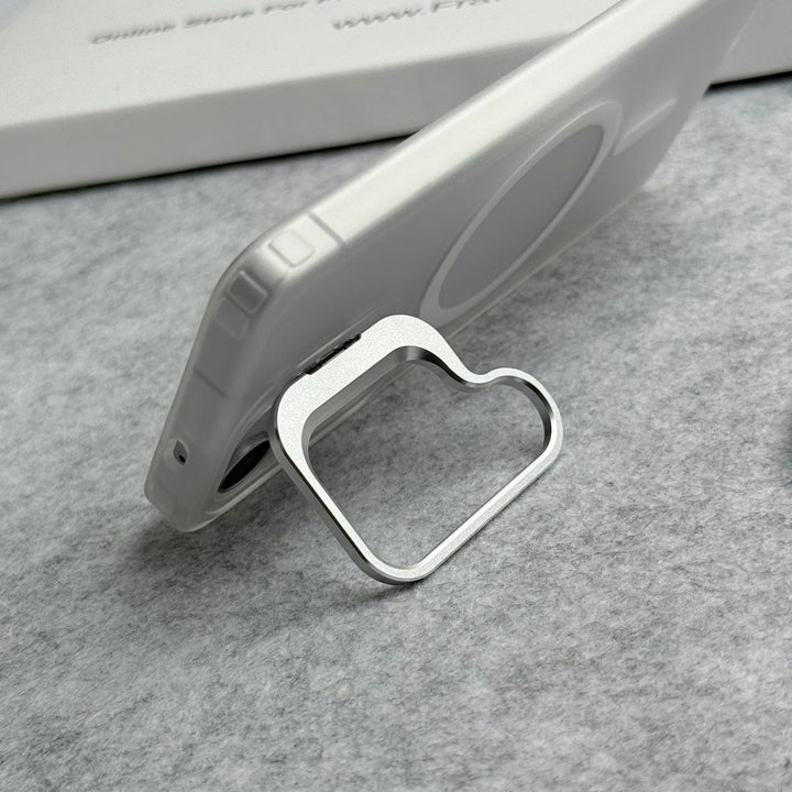 FRATO Samsung S25 Samsung Galaxy S25 Smoke MagSafe Cover With Metal Camera Bump Kick Stand