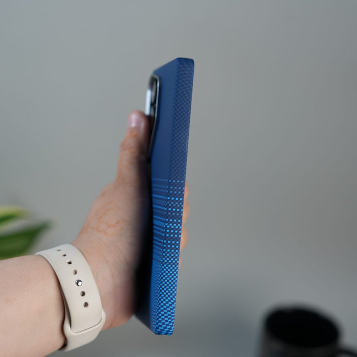 FRATO Samsung S25 Ultra Galaxy S25 Ultra Carbon Fiber Texture Design Hard Pc MagSafe Case Cover BlueDot