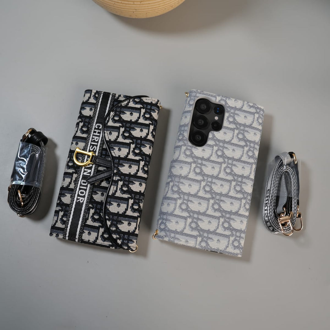 FRATO Samsung S25 Ultra Galaxy S25 Ultra luxury Brand CD Card Wallet Sling Case Cover