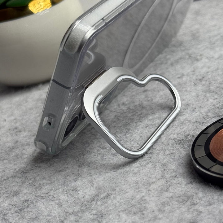 FRATO Samsung S25FE Samsung Galaxy S25 FE Transparent MagSafe Cover Metal Camera Bump Kick Stand