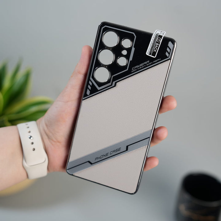 FRATO Samsung S25U Beige Samsung Galaxy S25 Ultra Cross Border Electroplated Solid Color Case Cover