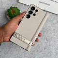 Samsung Galaxy S26 Ultra Flip Leather Bracket Card Holder Kick Stand Case