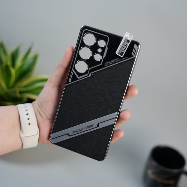 FRATO Samsung S25U Black Samsung Galaxy S25 Ultra Cross Border Electroplated Solid Color Case Cover