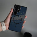 Galaxy S25 Ultra Carbon Design Mag Ring Case Slim Protective Cover