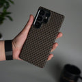 Galaxy S24 Ultra Houndstooth Pattern Case | Slim Hard Back Cover | Matte Finish Protective Case with MagSafe