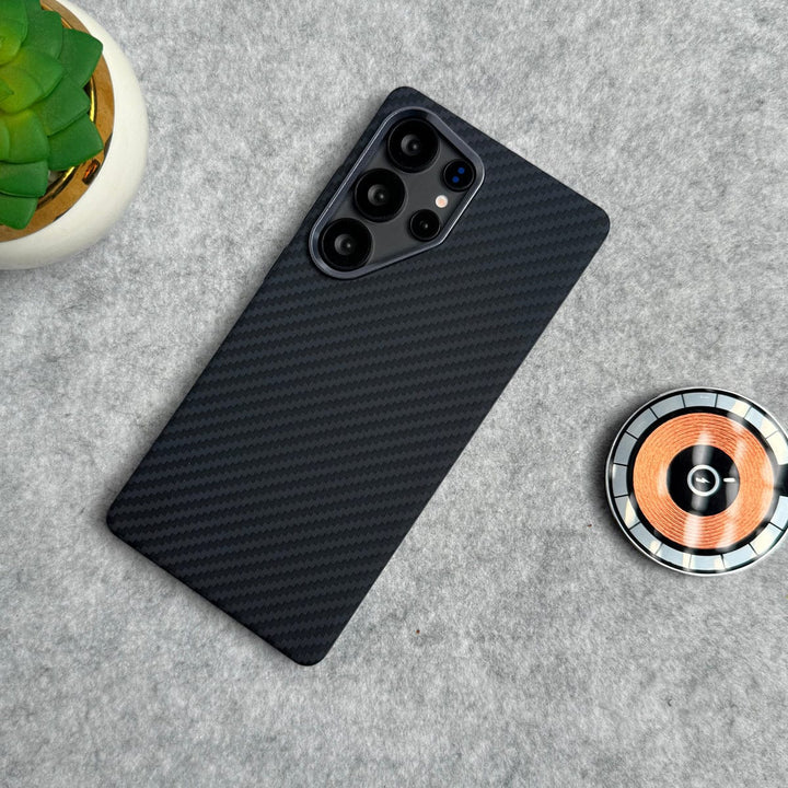 FRATO Samsung S25U Design 2 Samsung Galaxy S25 Ultra Carbon Fiber Texture Aramid Design Hard Pc MagSafe Case Cover