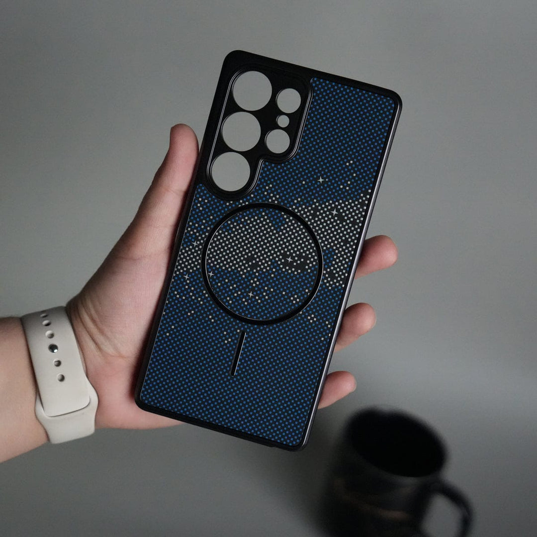 FRATO Samsung S25U Galaxy S25 Ultra Carbon Design Mag Ring Case Slim Protective Cover