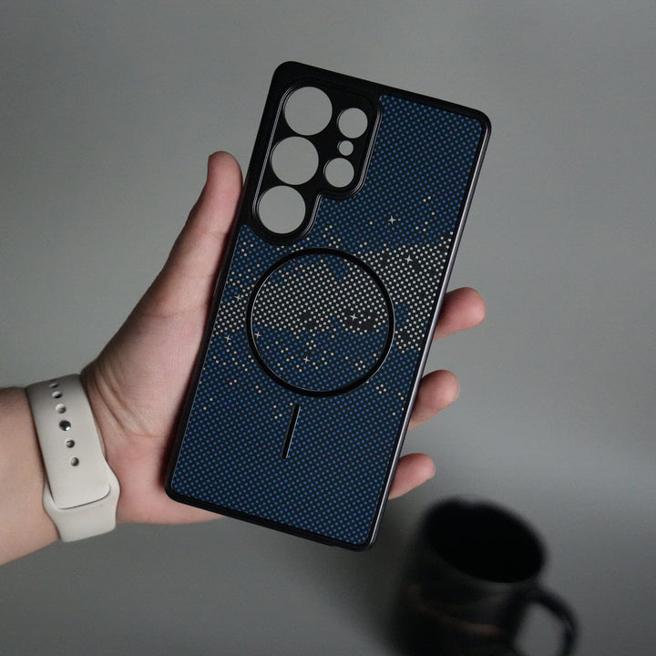 FRATO Samsung S25U Galaxy S25 Ultra Carbon Design Mag Ring Case Slim Protective Cover