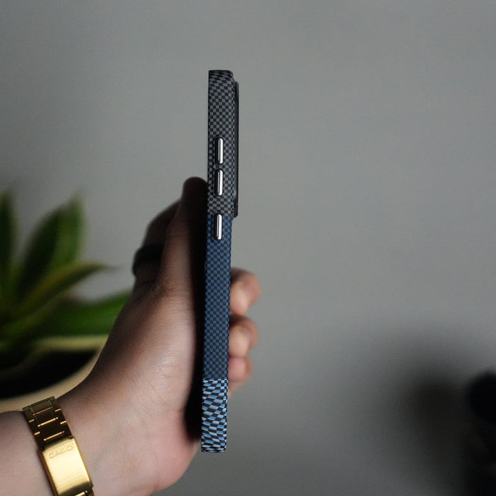 FRATO Samsung S25U Galaxy S25 Ultra Carbon Fiber Texture Aramid Design Hard Pc MagSafe Cover | BlueMix Design