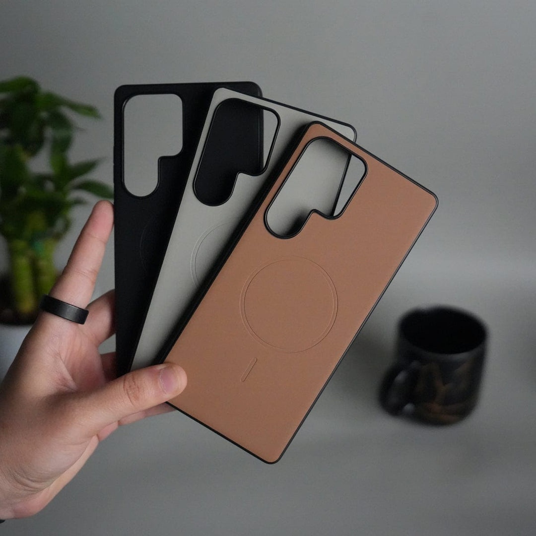 FRATO Samsung S25U Galaxy S25 Ultra Magnetic Case | Soft-Touch Shockproof Slim Cover with MagSafe Ring