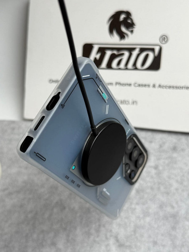 FRATO Samsung S25U Galaxy S25 Ultra Magsafe Matte Futuristic Design Magnetic MagSafe Charging Case