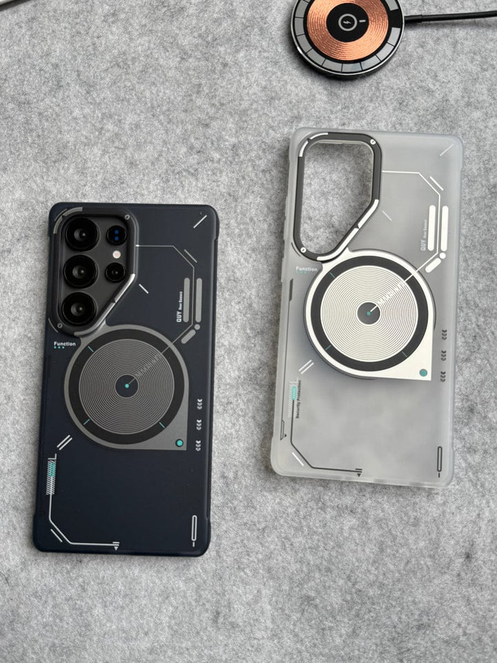 FRATO Samsung S25U Galaxy S25 Ultra Magsafe Matte Futuristic Design Magnetic MagSafe Charging Case