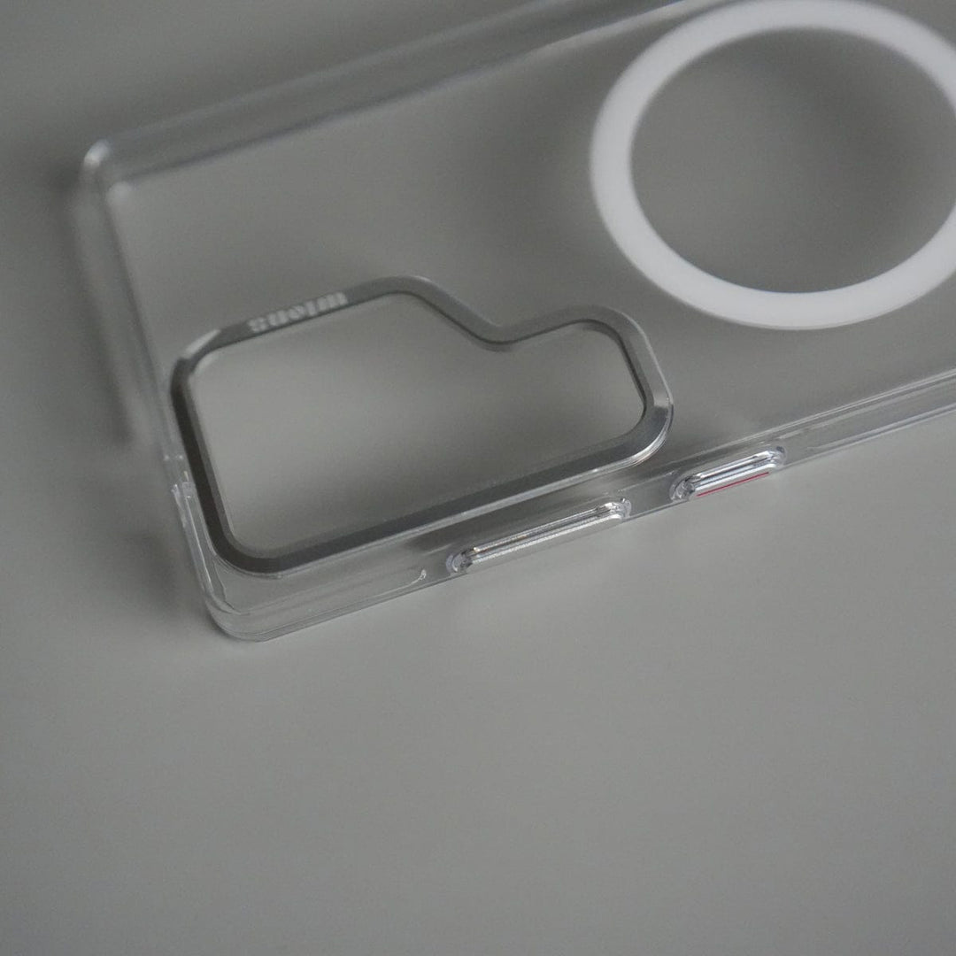 FRATO Samsung S25U Galaxy S25 Ultra Metal Camera Ring Crystal Clear Shell Case | Shockproof Slim Cover