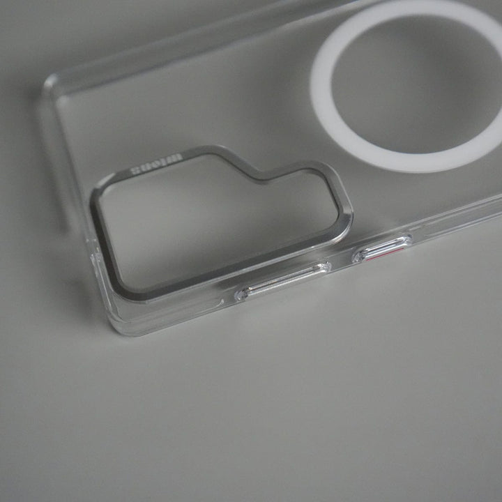 FRATO Samsung S25U Galaxy S25 Ultra Metal Camera Ring Crystal Clear Shell Case | Shockproof Slim Cover