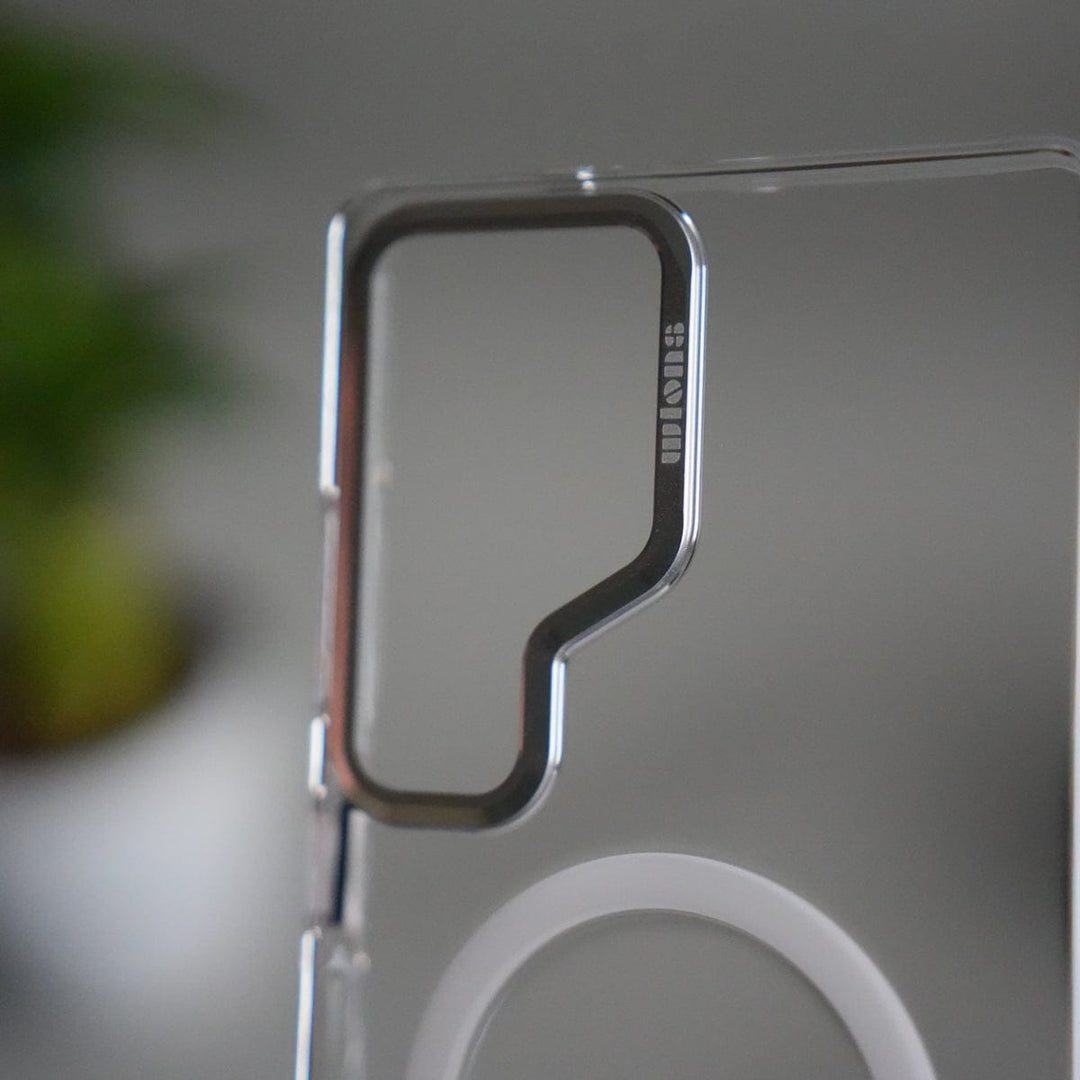 FRATO Samsung S25U Galaxy S25 Ultra Metal Camera Ring Crystal Clear Shell Case | Shockproof Slim Cover