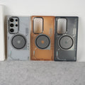 Galaxy S24 Ultra Matte Futuristic Design Magnetic MagSafe Charging Case