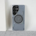 Galaxy S25 Ultra Matte Futuristic Design Magnetic MagSafe Charging Case