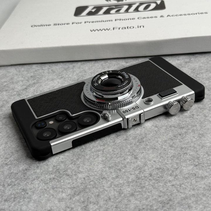 FRATO Samsung S25U Samsung Galaxy S25 Ultra 3D Retro Vintage Camera Case Cover