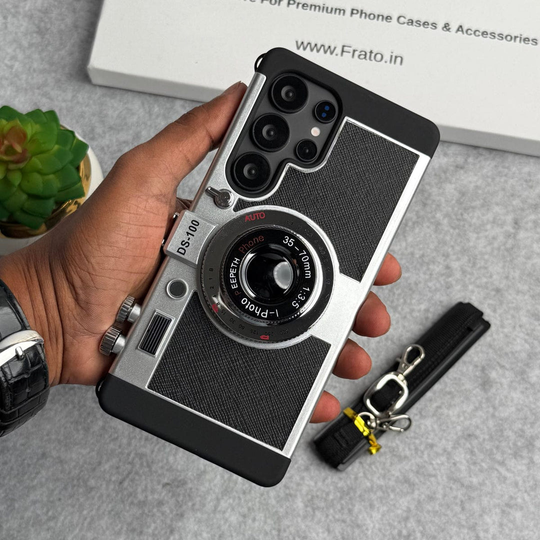 FRATO Samsung S25U Samsung Galaxy S25 Ultra 3D Retro Vintage Camera Case Cover